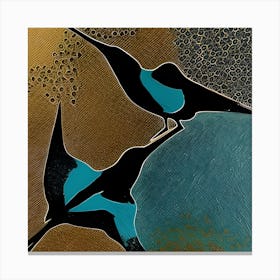 Abstract Birds Canvas Print