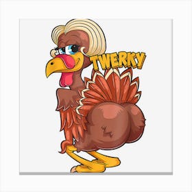 Funny Twerky Dance Cute Love Twerk Dancing Thanksgiving Canvas Print