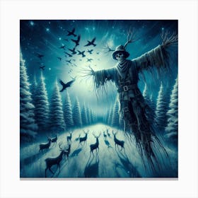 The scarecrow, Christmas (Variant 3) Canvas Print
