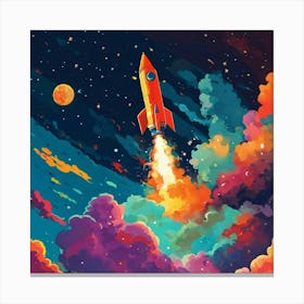 Up kids art print
wall art space Canvas Print