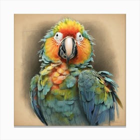 Colorful Parrot 42 Canvas Print