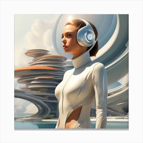 Futuristic Woman 101 Canvas Print