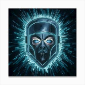 Cyber Sentinel: Your Digital Guardian Canvas Print