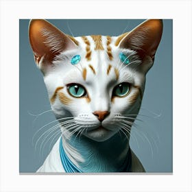 Human Cat Face Hybrid Feline Anthropomorphic Humanoid Transformation Fantasy Fiction Creat (10) Canvas Print