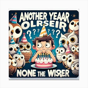 Another year older, none the wiser. Canvas Print