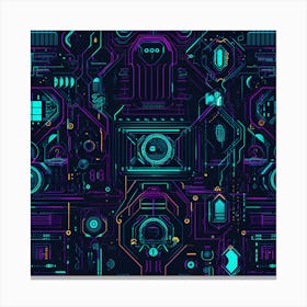 Futuristic Background Canvas Print