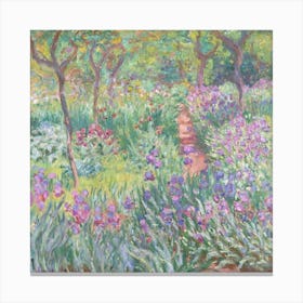 The Artist’S Garden In Giverny (1900), Claude Monet Canvas Print