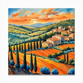 Tuscan Countryside 3 Canvas Print