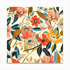 Floral Pattern 1 Canvas Print