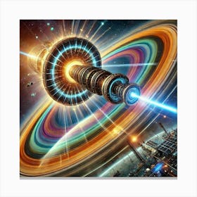 Harnesses Energy From Saturns Rings 1024x1024 Canvas Print