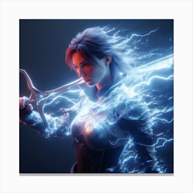 Lightning warrior 2 Canvas Print