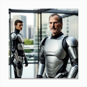 Steve Jobs In Space Suit Canvas Print