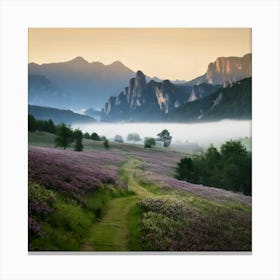 Firefly Misty Landscapes Enveloped In Ethereal Calm 47153 Canvas Print