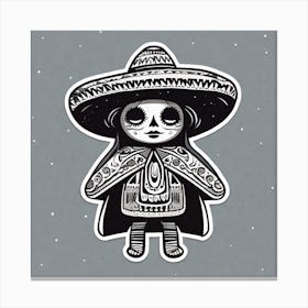 Day Of The Dead Girl 1 Canvas Print