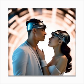 Futuristic Wedding Canvas Print