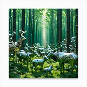 Engineered Forest 6 Canvas Print