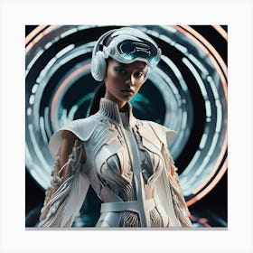 Futuristic Woman 1 Canvas Print