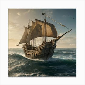 Pirates Of The Caribbean Canvas Print