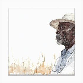 Portrait Of A Black Man 3 Canvas Print