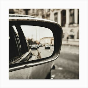 Reflection Of A Car Canvas Print