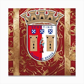 S.C. Braga Logo Wall Art 6 Canvas Print