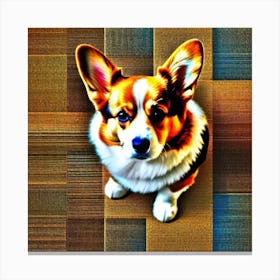 Corgi Portrait 9 Canvas Print