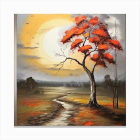 Sunset Tree Canvas Print