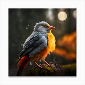 Bird In The Forest Canvas Print