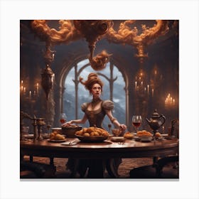 Dinner Canvas Print