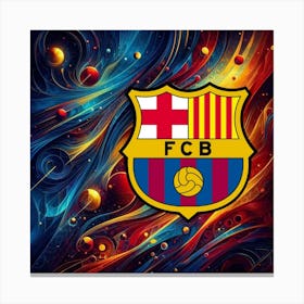 FC Barcelona Logo Wall Art 13 Canvas Print