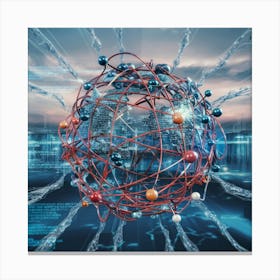 Digital World Canvas Print