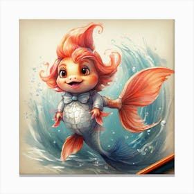 Little Mermaid 4 Canvas Print