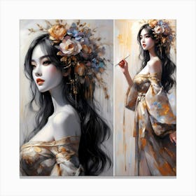 Portrait Artwork 83 Canvas Print