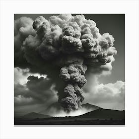 Black Smoke 1 Canvas Print