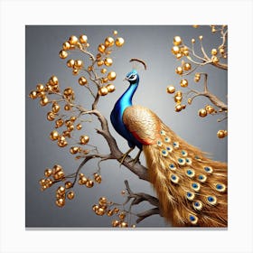 Peacock Canvas Print