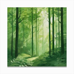 Green Forest 1 Canvas Print