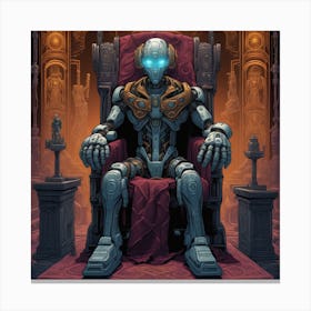 Throne Of Robots Canvas Print