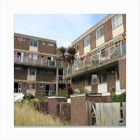 abandoned london estate Canvas Print