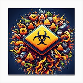 Biohazard Blast Canvas Print