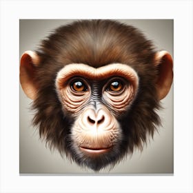 Chimpanzee Head Canvas Print