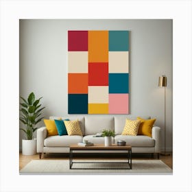 Abstract Squares 6 Canvas Print