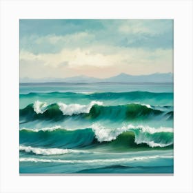 Ocean Waves 54 Canvas Print