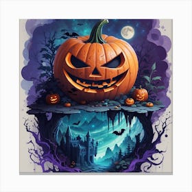 Halloween Pumpkin Canvas Print