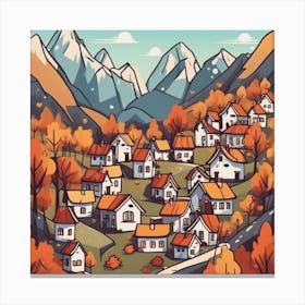 Autumn Village 38 Canvas Print