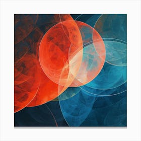 Abstract Circles 3 Canvas Print