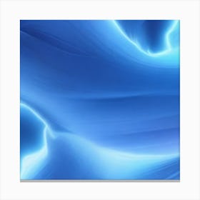 Abstract Blue Wave Canvas Print