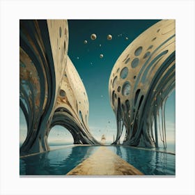 Futuristic Architecture Canvas Print