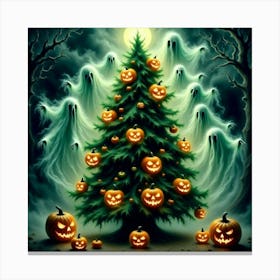 Halloween Ghosts Canvas Print