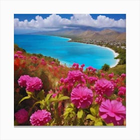 Hawaiian beautiful Flowers Canvas Print