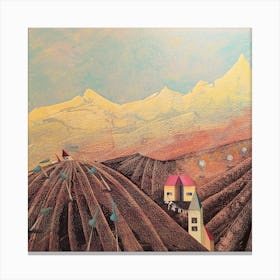 Landscape With Houses Canvas Print